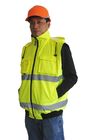 vestes de vêtements de travail d'hiver de force de short de sécurité de 300D Oxford salut avec les douilles détachables